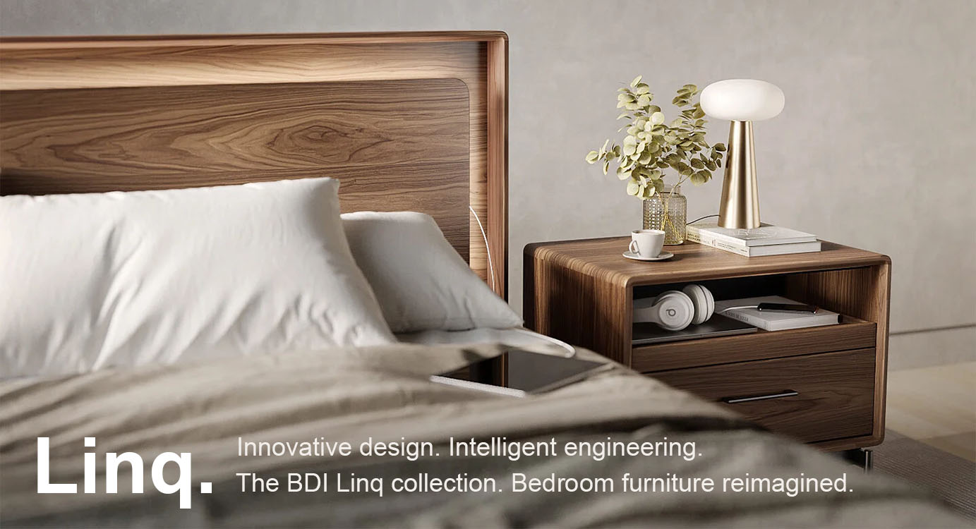 BDI Linq Bedroom Furniture Collection - Innovative design. Intelligent engineering. Modern bedroom furniture reimagined.