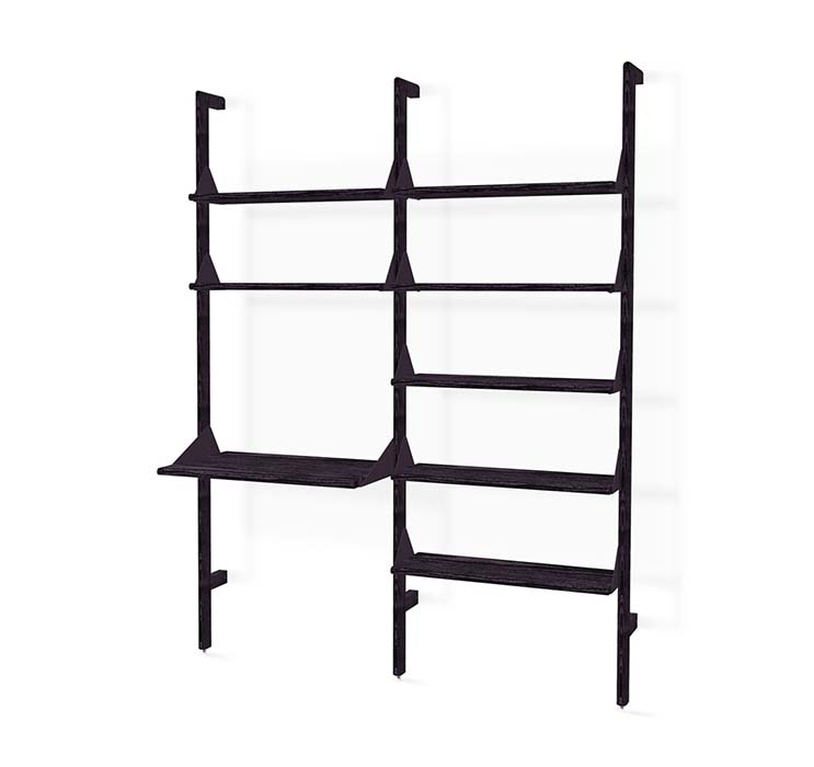 Gus Modern Branch 2 Shelving Unit With Desk